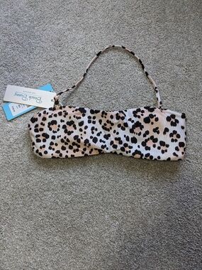 Beach Bunny Leopard Bandeau Swim Top